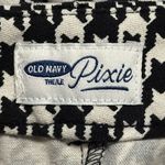 Old Navy  Pixie Chino Pants Stretch Cotton Women’s 10 Black & White Houndstooth Photo 7
