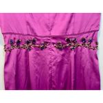 NWT Mandalay Oleander Purple Satin Beaded Short Cocktail Dress Womens Size 10 Photo 3