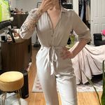 Abercrombie & Fitch Abercrombie Jumpsuit Taupe Photo 1