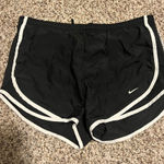 Nike  Dri-FIT Running Shorts Black‎ with White Trim Athletic Workout Small Photo 0