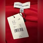 Gibson Latimer Gibson & Latimer Asymmetrical off the shoulder short sleeve ruched velvet dress Photo 10