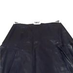 DKNY  NWT Lamb Leather A-Line Skirt Women’s‎ Size 4 Cadet Blue FLAWED READ Photo 5