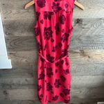 Ann Taylor Pink V-Neck Sundress Midi Photo 1