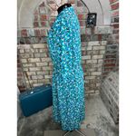 shirt dress geometric matching belt green blue white Size 12 Photo 5