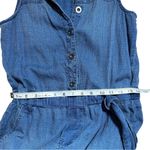 Anthropologie Bella Dahl Look Button Front Sleeveless Denim Style Romper XS Photo 7