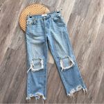 Free People  Maggie straight distressed‎ jeans Photo 2