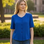 Norton Mcnaughton  Vintage Short Sleeve Blazer Size 8 Photo 9