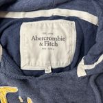 Abercrombie & Fitch Abercrombie‎ & Fitch NY 1892 Cropped Hoodie Sweatshirt Womens L Blue Yellow Y2K Photo 2