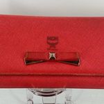 MCM  tri fold‎ wallet with bow, orange Photo 0