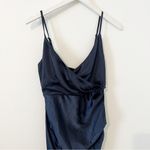 Billy J Elsa Midi Dress Navy Satin Bridesmaids Formal Size AU 10 / US 6 NWT Photo 4