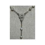 Vintage Italian Rosary with Pope Francis Coat of Arms Case, Made in Italy Silver Photo 2