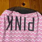 PINK - Victoria's Secret  duffle laundry bag beach bag large cinched top chevron Photo 3