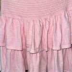 Aerie  mini skirt Ready to ruffle tiered smock high rise waisted peachy preppy Photo 2