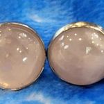 New Pale Pink Circle Stud Fashion Earrings Photo 0