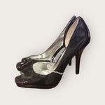 Mossimo Black Patent Leather Peep Toe Pumps High Heel Shoes Size 9 Photo 3