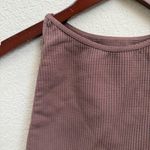Free People Intimately Mauve Waffle Knit Halter Tank Top Size XS NWT Photo 2