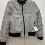 NWT All Access Reversible Bomber Jacket Platinum Reflective with Down Large Silver Photo 0
