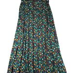 LuLaRoe Womens Small Green Floral Pull On Flip Waist Maxi Skirt NWT Photo 0