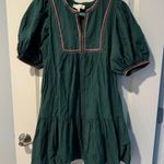 Pinch Hunter Green Mini Dress with Trim | M Size M Photo 2