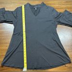 Eileen Fisher Size M Grey Fine Tencel Jersey Tee Photo 5