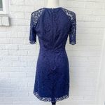 Madewell Navy Lace Fit and Flare Mini Dress| Size 2 Photo 3