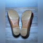 Dansko  Women Sela Red Metallic Crinkle Patent Leather Slip On Sandal,Size US 8 Photo 4