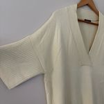 Lafayette 148 New York Knit V Neck Sweater Tunic Cream Cotton Silk Size M Size M Photo 7