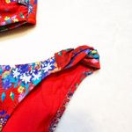 Desigual  Red Floral Bandeau Bikini sz M Photo 4