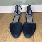 Eileen Fisher Women’s 8 Pumps Kitten Heel Ankle Strap Navy Blue Dressy Leather Photo 1