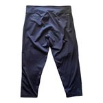 Adidas -BLACK CROPPED LEGGINGS-SIZE XL Black climalite cropped leggings, pink  lettering down one keg, inside pocket, excellent condition  Waist: side to side 17-20 inches  Inseam: 22 inches Photo 2