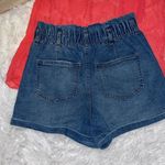 No Bo archer women loose wide leg high waist cuffed denim shorts jean size 7/9 Photo 4