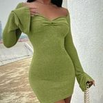 SheIn Orange/Coral Long Sleeve  Dress Photo 6