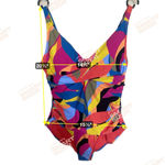 Gottex Essentials by Catalina Women's Swim Suits Swimwear w/Bra Multi Color Sz 1X Photo 1