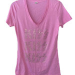 KISS Jeweled Sequin Pink Band T Photo 0