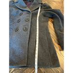 Steve Madden Wool Blend Pea Coat Jacket Women Medium Gray Neutral Minimalist Photo 6