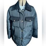 Sandro  Ronald Jacket Black With Gold Hardware. Corduroy Accents. Photo 3