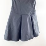 Saints Strapless Bow Contrast Mini Pleated Dress Black White Medium Photo 7