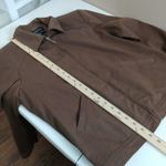 Vintage Focus 2000 Bomber Jacket Women 8 Utility Workwear Retro Streetwear Urban Brown Photo 9
