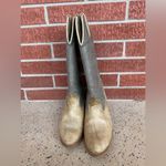 Acme Western Cowboy Boots Womens Size 8.5 M Gray Mid Calf High Heel Pull On USA Photo 2