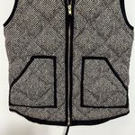 J.Crew  Vest Black and Cream with Gold Zipper Size XS Photo 2