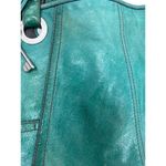 Fossil  Vintage Womens Green Leather Shoulder Bag Purse Photo 1