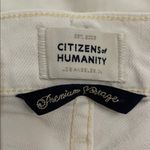 Citizens of Humanity White Florence High Rise Crop Denim Jeans Womens Size 29 Photo 2