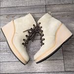 Toms Melrose Wedge Lace Up Taupe/Stone Bootie Photo 2