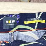 Maeve Anthropologie The Colette Floral Wide Leg Pants Navy Purple Orange Size 28 Blue Photo 2