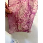 Unbranded Vintage Pink Paisley 100% Wool Sheer Western Scarf Wrap Photo 6