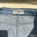 ENJEAN Denim Co. Ripped Distressed‎ Cuffed Hem Light Wash Jean Shorts Blue Size 29 Photo 6