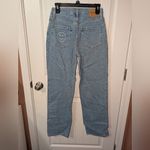 Hollister NWTS  Ultra High Dad Smiley Face Dad Jeans W26R Light Wash Photo 1