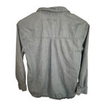 Old Navy  Button Up Long Sleeve Medium Wash Denim Cotton Shirt Photo 3