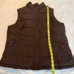 Merona  Brown Vest Women’s Size Medium Zip Up Fleece Lining Photo 7
