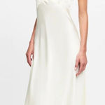 LIONESS ‎ Practical Magic Satin Maxi Dress Light Yellow Medium Photo 0